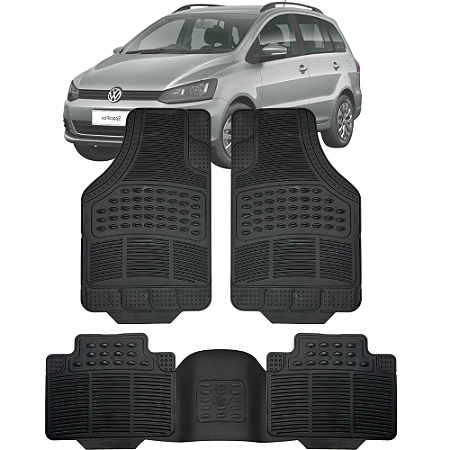 Tapete Automotivo Carpete Borracha PVC Reforçado Com Tunel Spacefox
