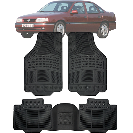 Tapete Automotivo Carpete Borracha PVC Reforçado Com Tunel Vectra Sedan