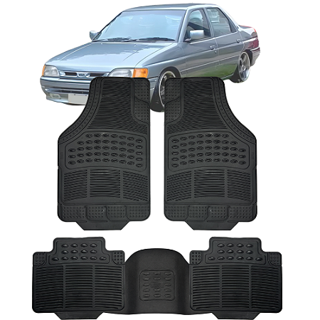 Tapete Automotivo Carpete Borracha PVC Reforçado Com Tunel Ford Verona