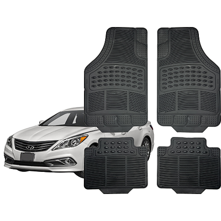 Jogo de Tapete Automotivo Universal 4 Peça PVC Borracha Hyundai Azera
