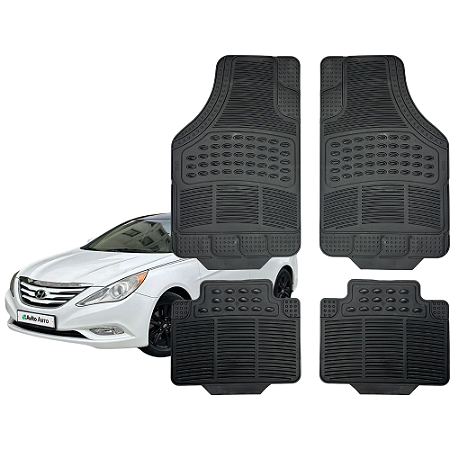 Jogo Tapete Automotivo Universal 4 Peça PVC Borracha Hyundai Sonata