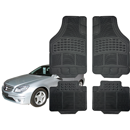 Jogo de Tapete Automotivo Universal 4 Peça Borracha Mercedes CLC 200K