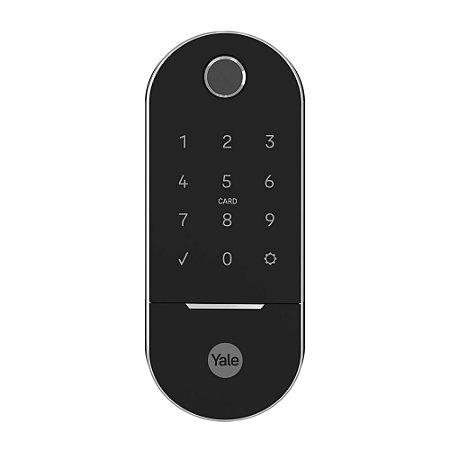 Fechadura Digital LIA Rolete Cromo - biometria senha chave