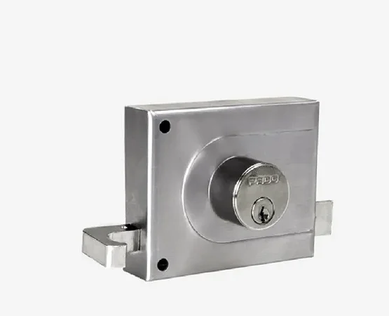 Fechadura Portão Sobrepor Pado 525 100mm - Inox Escovado