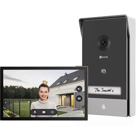 Video Porteiro HP7 Ezviz c/ APP 2k Tela Touch 7 Bivolt IP65