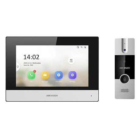 Kit Vídeo Porteiro Analógico Hikvision DS-KIS302-P