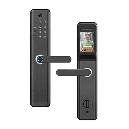 Fechadura Digital Wifi FDH12 Impressão Digital Com Câmera