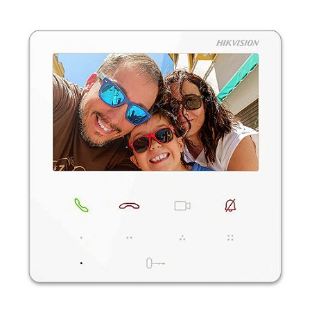 Tela Hikvision DS-KH6110-WE Wifi Branca para Vídeo Porteiro