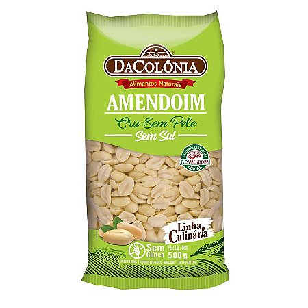 Amendoim Cru sem Pele 18x500g
