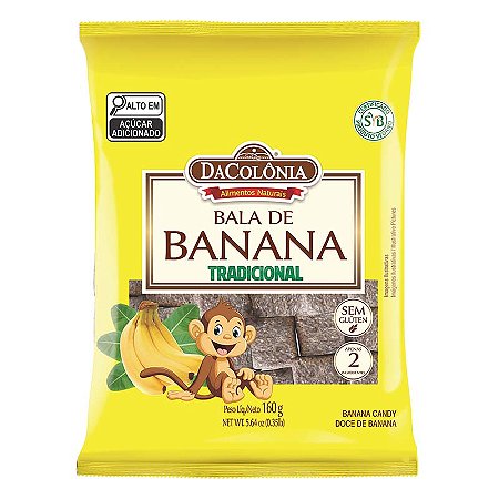 Bala de Banana Tradicional 20x160g