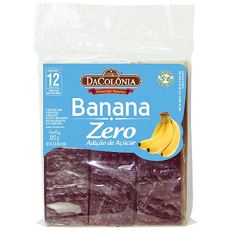 Banana Zero Açúcar 20x180g