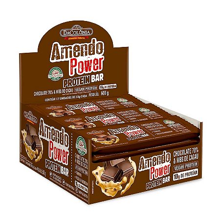 Barra AmendoPower Protein c/ Choco & Nibs 6x600g