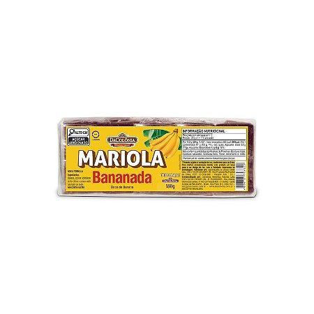 Mariola de Banana Tijolinho 20x180g