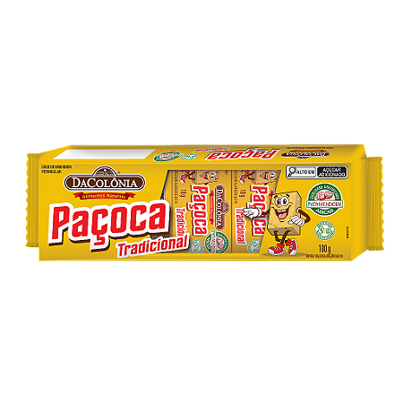 Paçoca Retangular Tradicional 20x180g