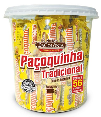 Paçoca Rolha Tradicional Pote 8x1,008kg