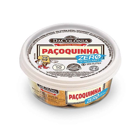 Paçoca Rolha Zero Açúcar 20x170g