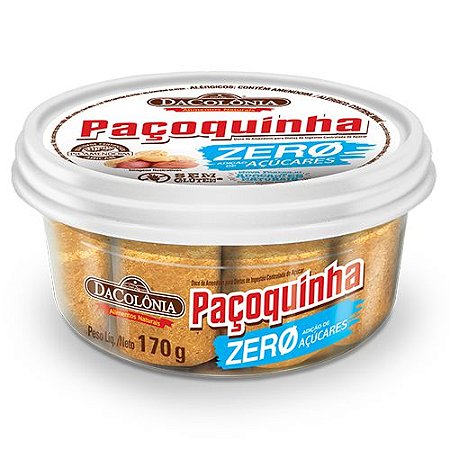 Paçoca Rolha Zero Açúcar 20x170g