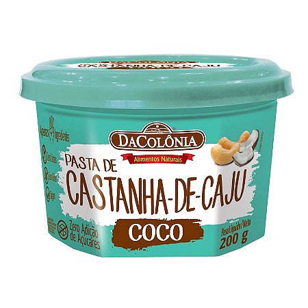 Pasta de Castanha-de-Caju c/Coco 12x200g