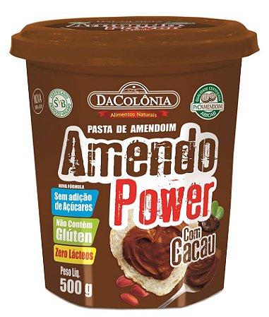 Pasta de Amendoim com Cacau AmendoPower 6x500g