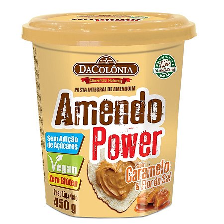 Pasta de Amendoim sabor Caramelo Salgado AmendoPower 6x450g