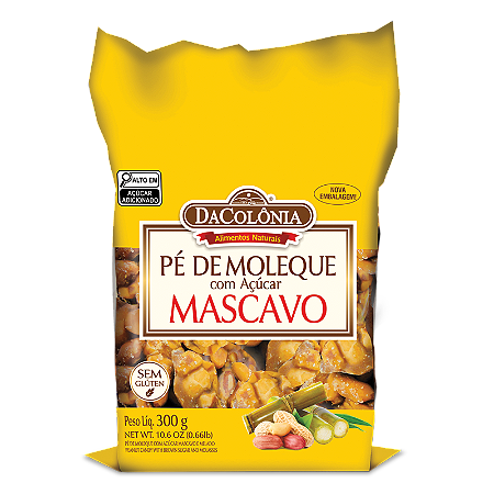 Pé de Moleque c/ Mascavo e Melado 15x300g