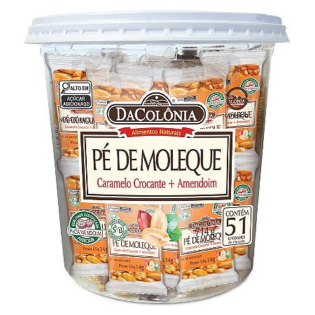 Pé de Moleque Tradicional Pote 8x714g