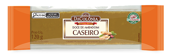 Tablete Doce de Amendoim Caseiro 16x120g