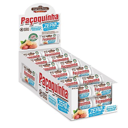 Paçoca Rolha Zero Açúcar 432g (Display c/ 24un)