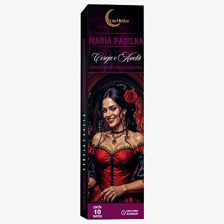 Incenso Natural Maria Padilha - 0% Carvão (10 varetas)