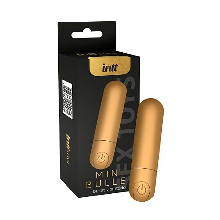 Mini Bullet Dourado – Vibrador Discreto e Potente | Intt