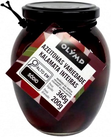 Azeitonas Pretas Kalamata Jumbo OLYMP 200GR