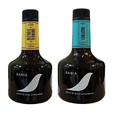 Dupla de Azeites Sabia blend terroir e Coratina 250ml - Safra 2025