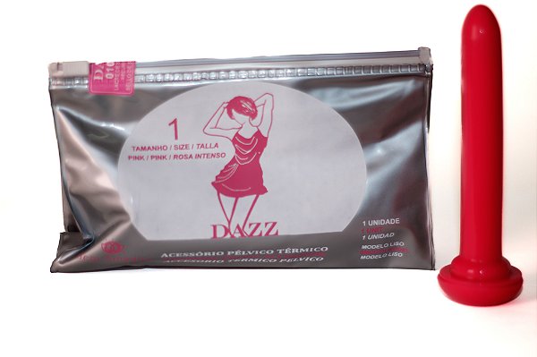 DILATADOR VAGINAL TÉRMICO DAZZ N.1 LISO STANDARD PINK PONTA CÔNICA