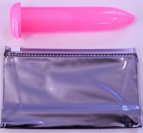 DILATADOR VAGINAL TÉRMICO DAZZ N.5 LISO SOFT PINK TRANSLUCIDO PONTA CÔNICA