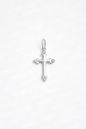Pingente Cruz Com Zircônias Nas Pontas - Prata 925