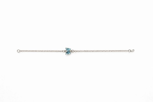 Pulseira Borboleta Azul Elinho - Prata 925