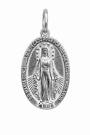 Pingente Maria concebida - Prata 925