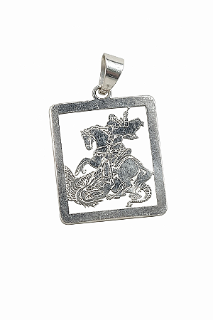 Pingente São Jorge - Prata 925