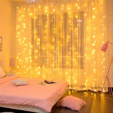 Cortina Led Decoração de Natal 3x2 com 240 Leds