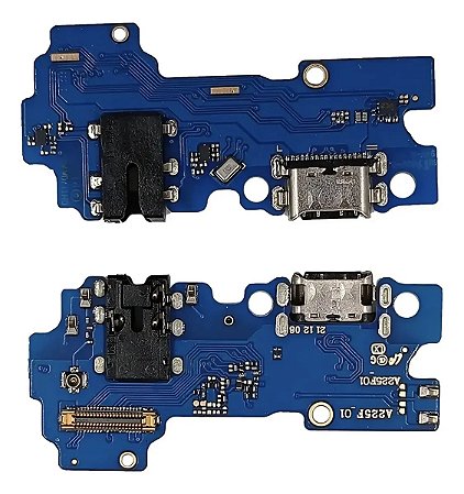 Placa Conector de Carga Compatível Galaxy A22 4G A225 USB Microfone Envio Rápido