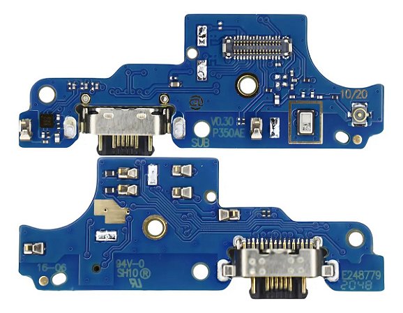 Placa Flex de Carga Conector Microfone Compatível Moto G10 G20 Turbo USB