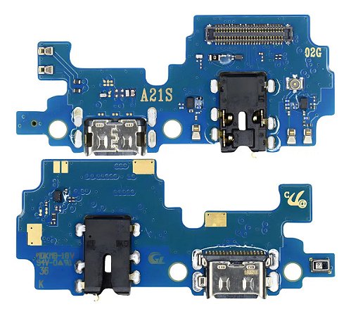 Placa de Carga Conector Compatível Galaxy A21s A217 Turbo USB Microfone