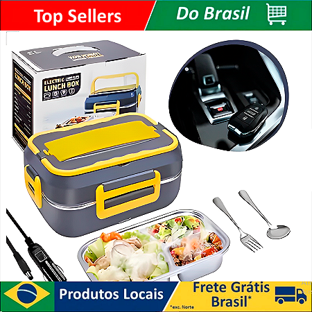 Marmita Elétrica 12v, 24v 110v/220v Bivolt tomada casa, carro.