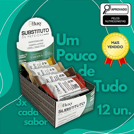 Substituto de Refeição (12un.) Busy - Caixa mista (3x cada sabor)