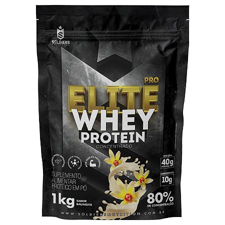 Elite Pro Whey Protein Concentrado 80% (1kg) Soldiers Nutrition