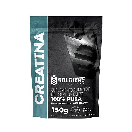 Creatina Refil Monohidratada 100% Pura (150g) Soldiers Nutrition