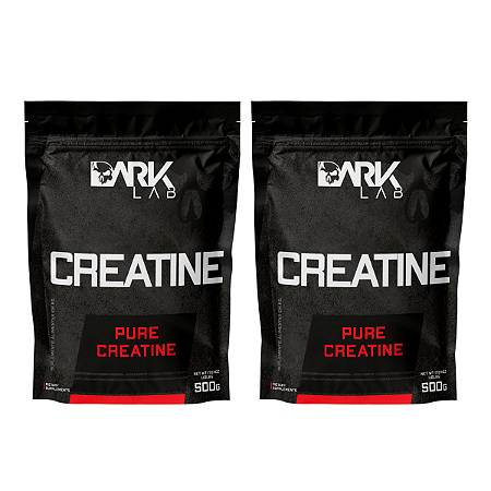 2x Creatina Monohidratada 100% Pura Refil (500g cada) Dark Lab