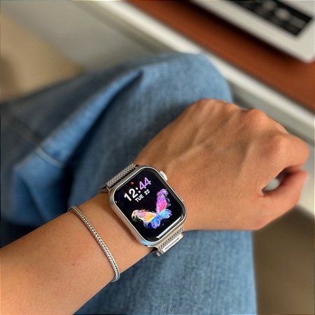 Smartwatch HW68 Mini + três pulseiras tamanho tela 41mm