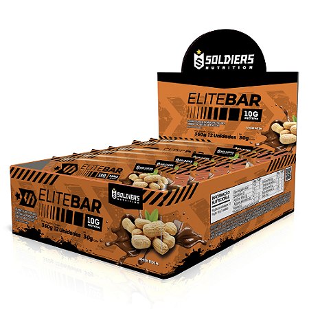 Elitebar Barra de Proteína CX (12 Un.) Soldiers Nutrition