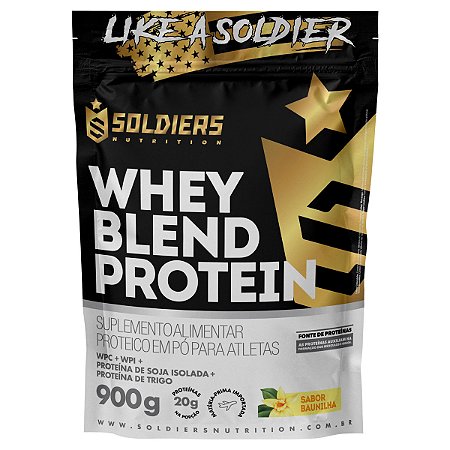 Whey Blend Protein Concentrado e Isolado (900g) Soldiers Nutrition